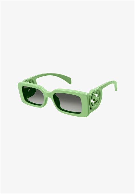 occhiali gucci da sole verde fluo|Moda Donna − Occhiali Da Sole Gucci in Verde .